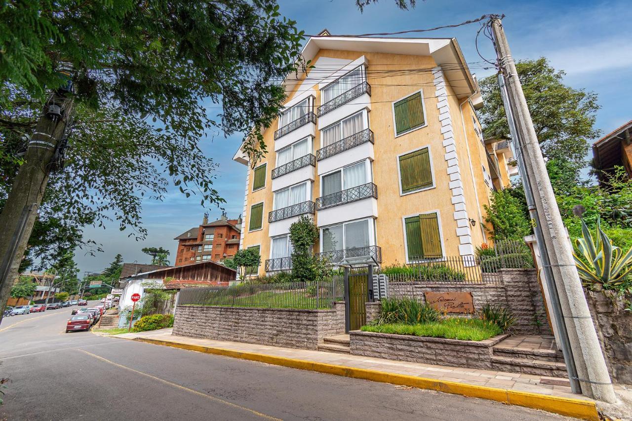 Rosa Apartamento Luxo No Centro Gramado Apartamento Exterior foto